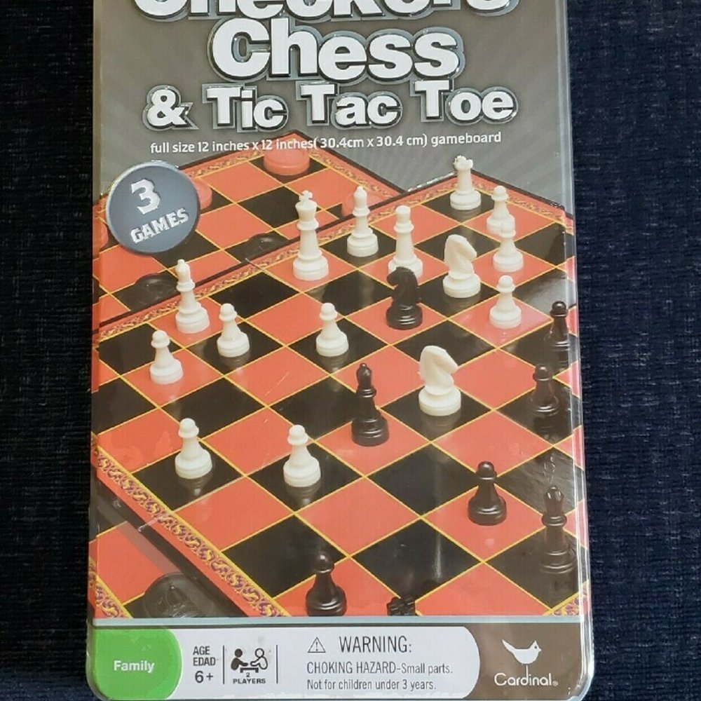 Checkers, Chess & Tic Tac Toe